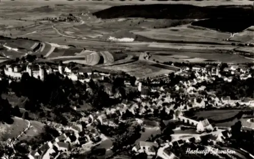 Ak Harburg an der Wörnitz Schwaben, Luftbild