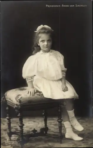 Ak Prinzessin Anna von Sachsen