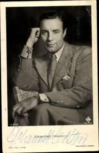 Ak Schauspieler Johannes Heesters, Portrait, Autogramm