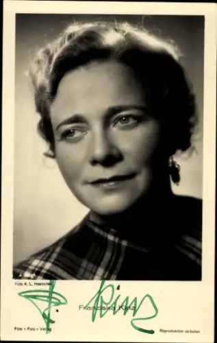 Ak Schauspielerin Franziska Kinz, Portrait, Film Foto Verlag A 3894 1