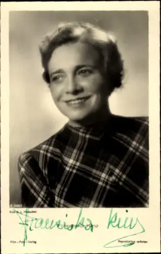 Ak Schauspielerin Franziska Kinz, Portrait