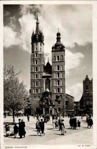 Ak Kraków Krakau Polen, Marienkirche