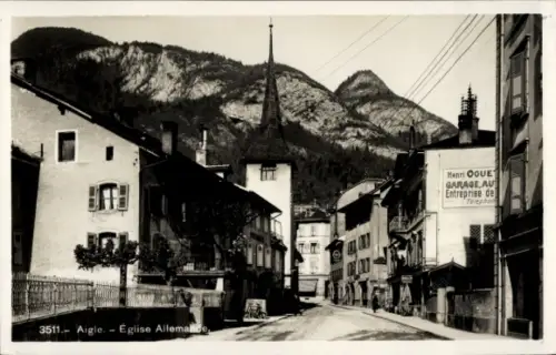 CPA Aigle Kanton Waadt, Eglise Allemande
