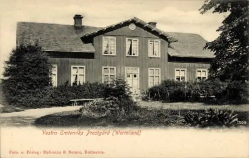 Ak Schweden, Vestra Emterviks Prestgård, Wermland