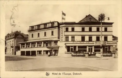 Ak Diekirch Luxemburg, Hotel de Europe