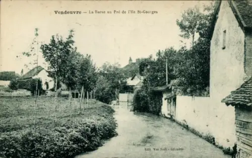 CPA Vendeuvre sur Barse Aube, Barse au Pré de l'lle St-Georges