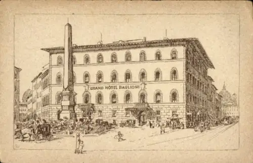 Ak Firenze Florenz Toscana, Grand Hotel Baglioni