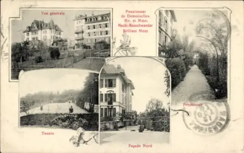 Ak Lausanne Kt. Waadt, Brillant Mont, Brillantmont, Mädchenpensionat Mr. u. Mme. Heubi-Neuschwander