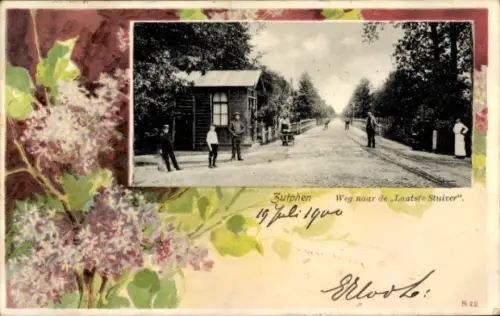 Litho Zutphen Gelderland Niederlande, Weg naar de Laatse Stuiver