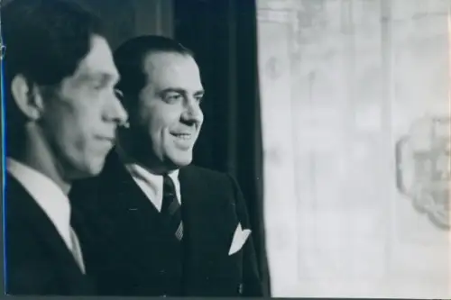 Foto Dirigent und Pianist Maestro Dick Marzollo mit seinem Schützling Alessandro Zolrani?