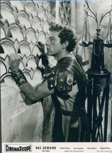 Foto Schauspieler Richard Burton, Filmszene Das Gewand