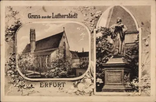 Passepartout Ak Erfurt in Thüringen, Denkmal, Augustinerkirche