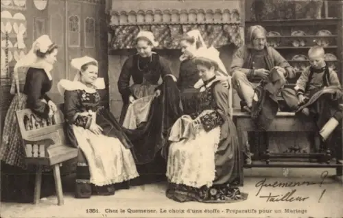 Ak Näher in französischen Volkstrachten, Schneider