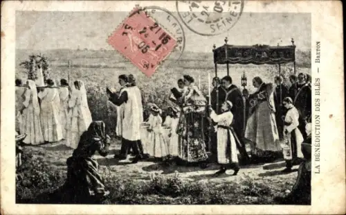 CPA Breton, La Bénédiction des blés