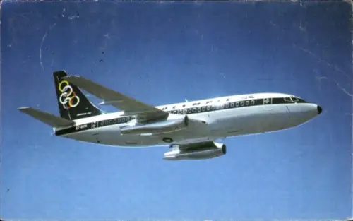 Ak Griechisches Passagierflugzeug, Olympic Airways, Boeing 737 200, SX BCA
