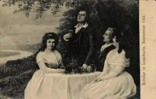 Künstler Ak Weese, Max, Schiller in Loschwitz, September 1785