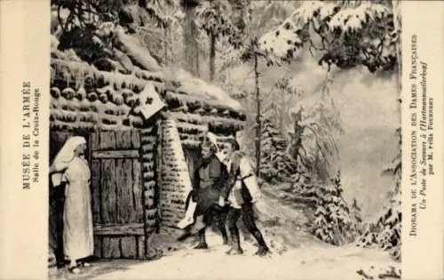 Künstler Ak Fournery, Felix, Un Poste de Secours à l'Hartmannswilerkopf