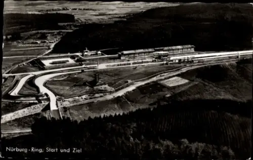 Ak Nürburg in der Eifel, Nürburgring, Start und Ziel
