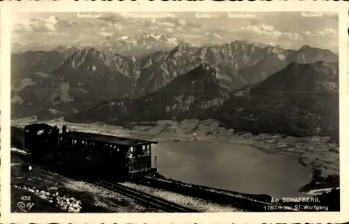Ak Ried St. Wolfgang am Wolfgangsee Oberösterreich, Schafberg
