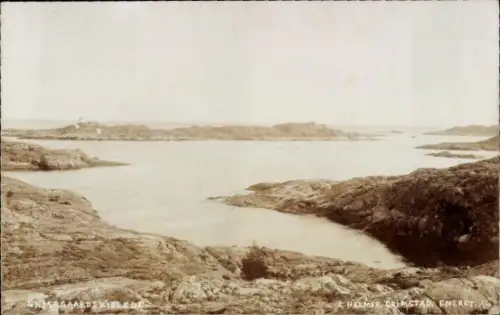 Foto Ak Norwegen, Schärengarten, Küstenlandschaft