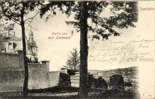 Ak Iserlohn im Märkischen Kreis, Stadtpark