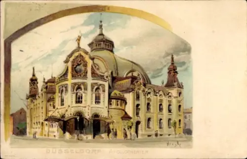 Künstler Ak Düsseldorf am Rhein, Apollotheater