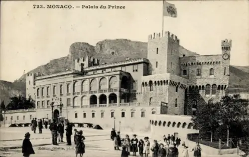Ak Monaco, Palais du Prince,   , Schwarz-Weiß-Foto