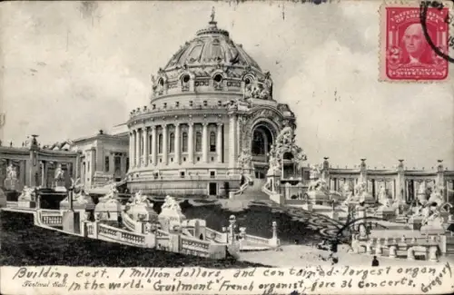 Ak Saint Louis Missouri USA, Festival Hall auf der Weltausstellung 1904