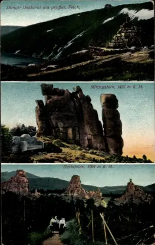 Ak Riesengebirge Region Königgrätz, Bílé Labe, Weiße Elbe, Weißwasser, Weißwassergrund, Donat Den