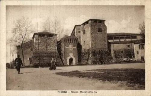 Ak Rimini Emilia Romagna, Rocca Malatestiana,   Festung, keine Personen sichtbar