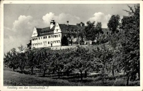 Ak Immenstaad am Bodensee, Sankt Josef Hersberg von der Bundesstraße 31 aus gesehen