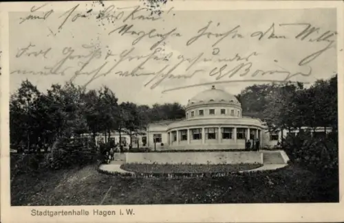 Ak Hagen in Westfalen, Stadtgartenhalle