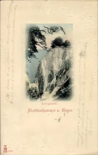 Passepartout Ak Stubbenkammer Sassnitz auf Rügen, Königsstuhl