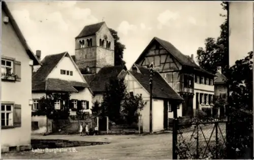 Ak Burgheim Lahr im Schwarzwald Baden, Ortspartie