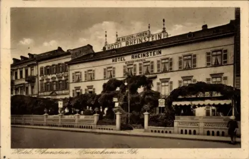 Ak Rüdesheim am Rhein, Hotel Rheinstein,  Restaurant, 