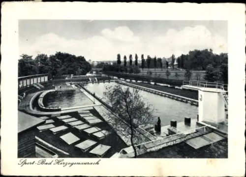 Ak Herzogenaurach in Mittelfranken, Schwimmbad