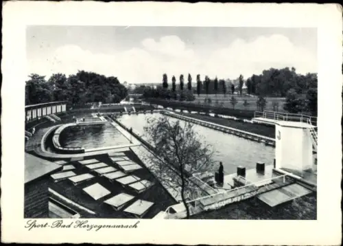 Ak Herzogenaurach in Mittelfranken, Schwimmbad