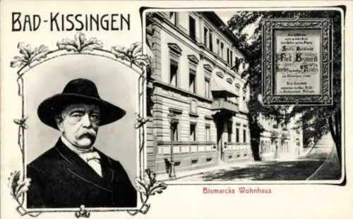 Ak Bad Kissingen Unterfranken Bayern, Bismarcks Wohnhaus