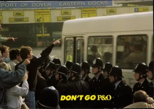 Ak, geh nicht zur P&O, die Seeleute streiken