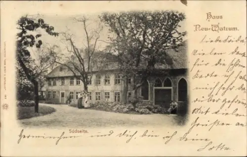 Ak Wolfenbüttel in Niedersachsen, Haus Neu Watzum