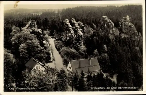 Ak Ehrenfriedersdorf im Erzgebirge, Greifensteine, Greifensteinberghaus