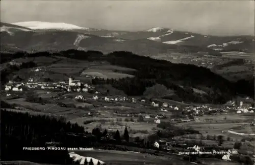 Ak Friedberg Pinggau Steiermark,  Landschaft, Berge, Verlag Max Weitzer