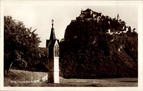 Ak Hochosterwitz in Kärnten, Blick zur Burg hinauf