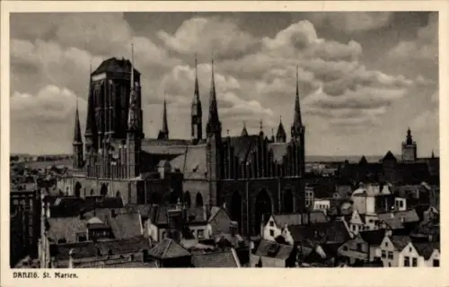 Ak Gdańsk Danzig, St. Marien