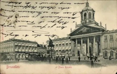 Ak Bruxelles Brüssel, Place Royale