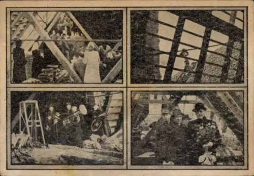 Ak Berlin Schöneberg, Richtfest der Apostel Paulus-Kirche 1949