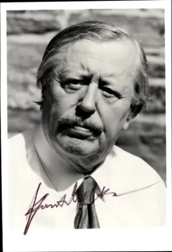 Foto Schauspieler Paul Dahlke, Portrait, Autogramm, Krawatte