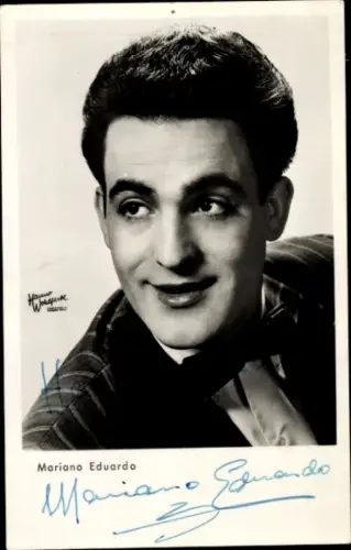 Ak Schauspieler Mariano Eduardo, Portrait, Autogramm