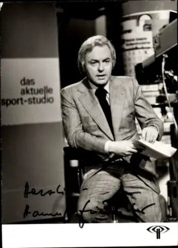 Ak Sportmoderator Hanns-Joachim Friedrichs, Portrait, Autogramm