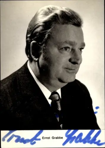 Ak Schauspieler Ernst Grabbe, Portrait, Autogramm